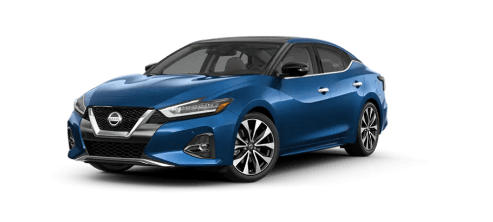 Deep Blue Pearl Nissan Sedan