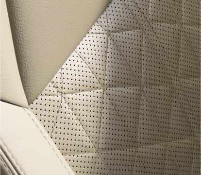 Close up shot of seat upholstery