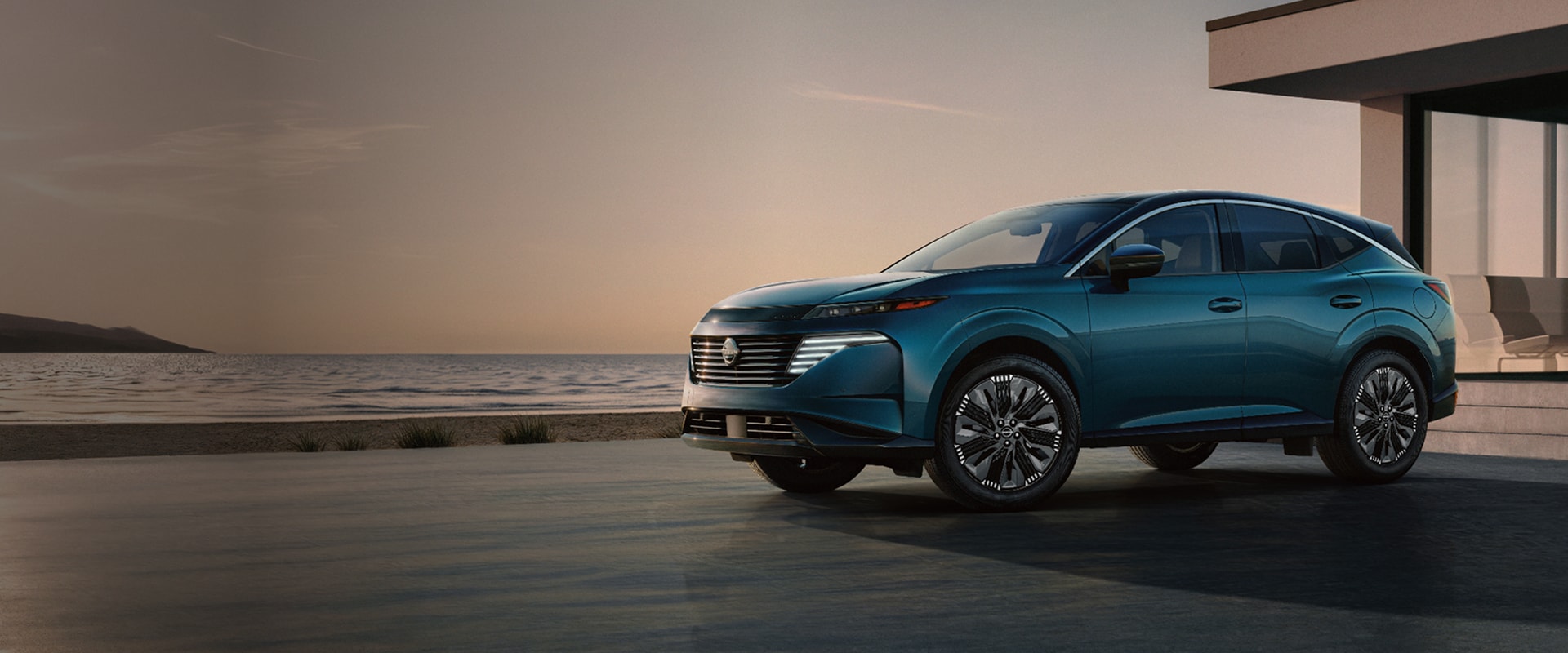 2026 Nissan Murano parked in a waterfront driveway