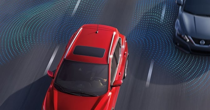 2022 Nissan Rogue Sport blind spot detection