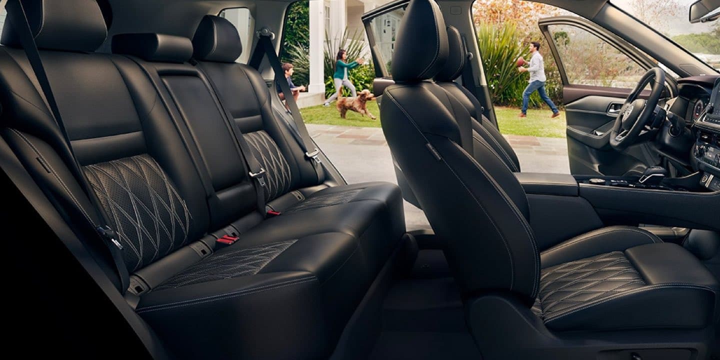 Interior shot showing the seats