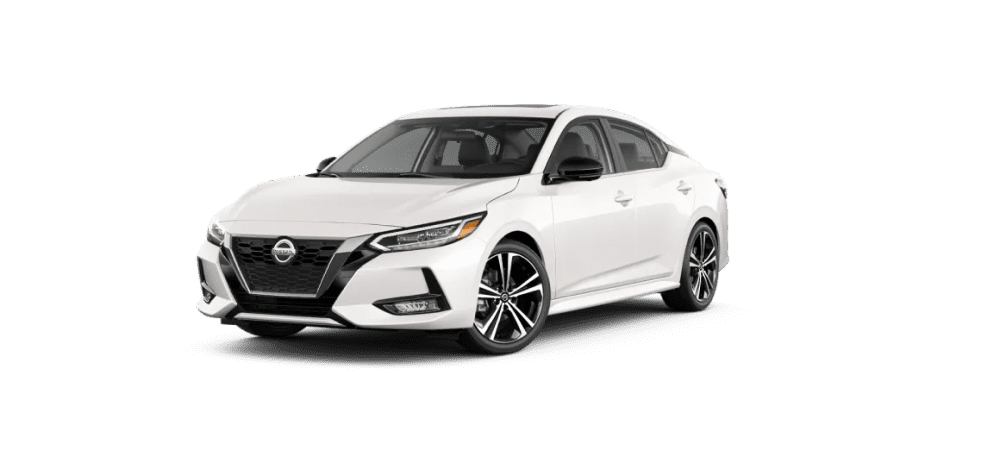 Aspen White TriCoat Nissan Sedan