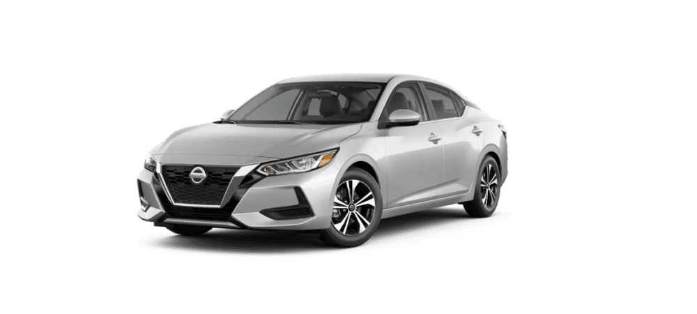 Brilliant Silver Metallic Nissan Sedan