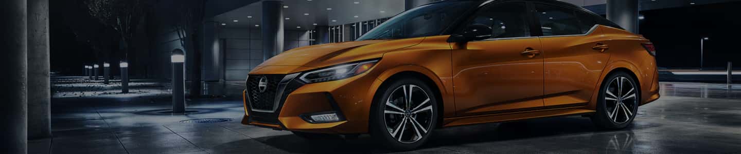 Two Tone Nissan Sentra at night