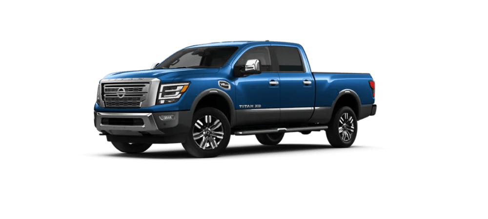 2022 Nissan Titan XD in Deep Blue Pearl/Gun Metallic