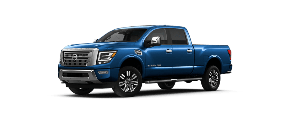 2022 Nissan Titan XD in Deep Blue Pearl