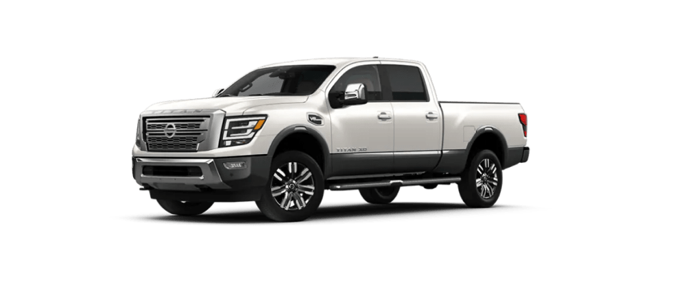 2022 Nissan Titan XD in Pearl White TriCoat / Gun Metallic  