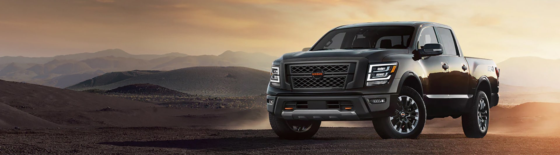 2022 Nissan Titan XD parked in the desert