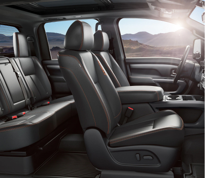 2023 Nissan Titan XD black interior