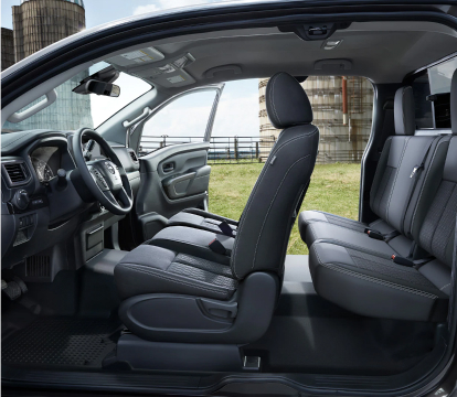 2023 Nissan Titan XD interior with open door