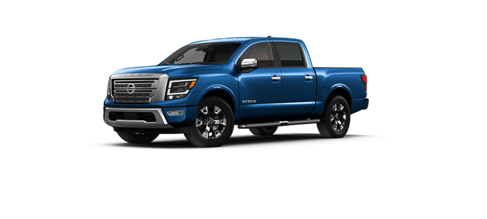 2022 Nissan Titan in Deep Blue Pearl