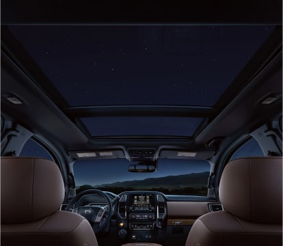interior view of Dual Panel Panoramic Moonroof