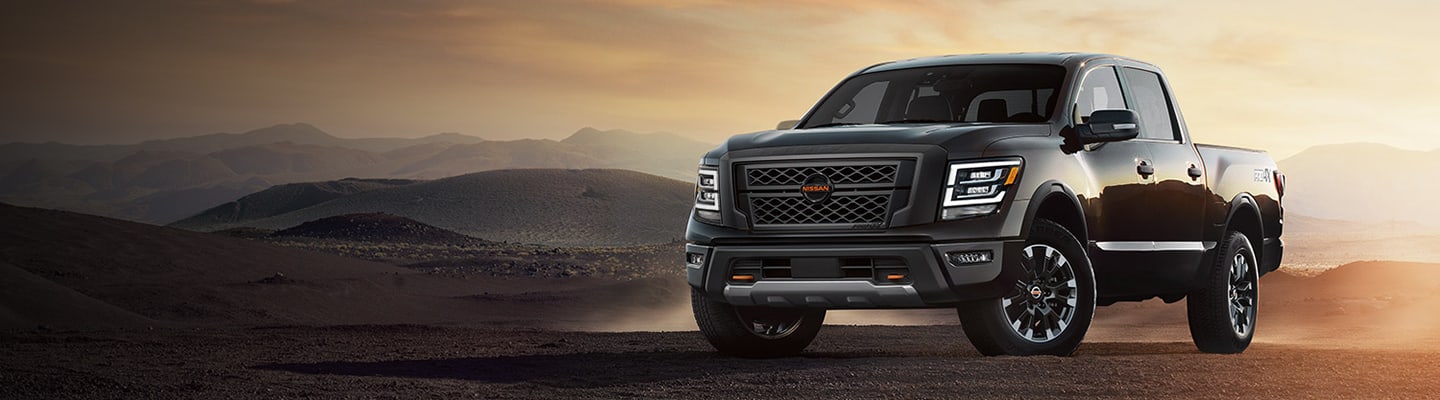 2022 Nissan Titan in the desert