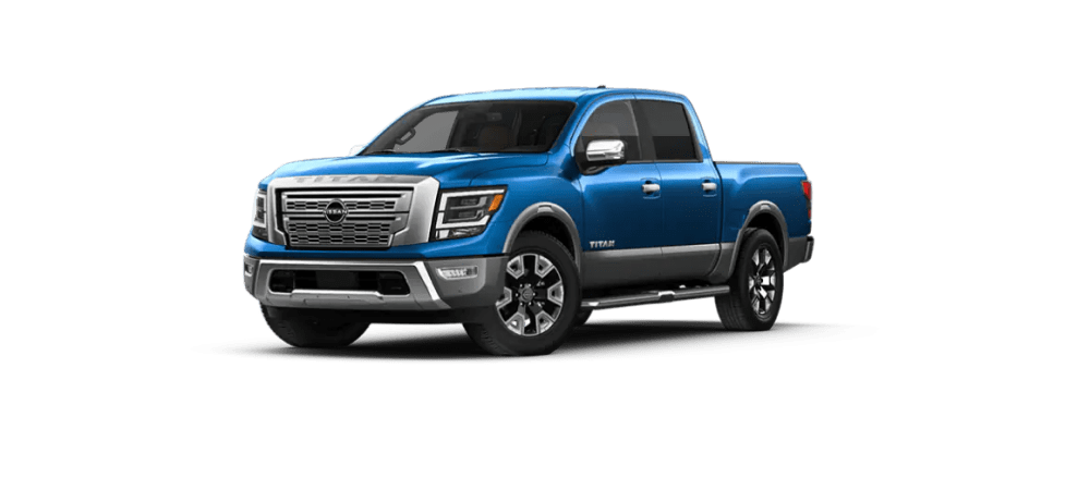 2023 Nissan Titan in Two Tone Deep Blue Pearl / Gun Metallic 