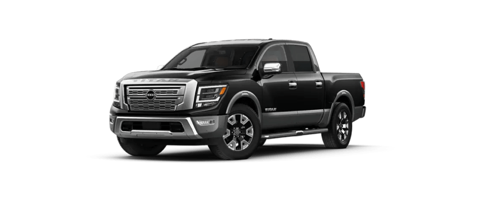 2023 Nissan Titan in TwoTone Super Black / Gun Metallic
