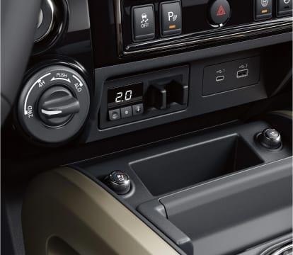 2023 Nissan Titan center console