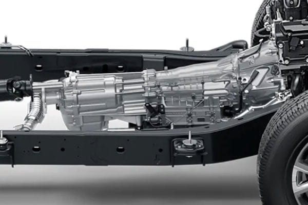 Nissan TITAN 9-speed transmission and chassis