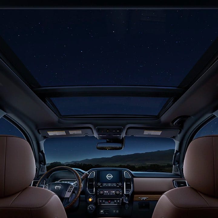 View of Titan's panoramic sunroof