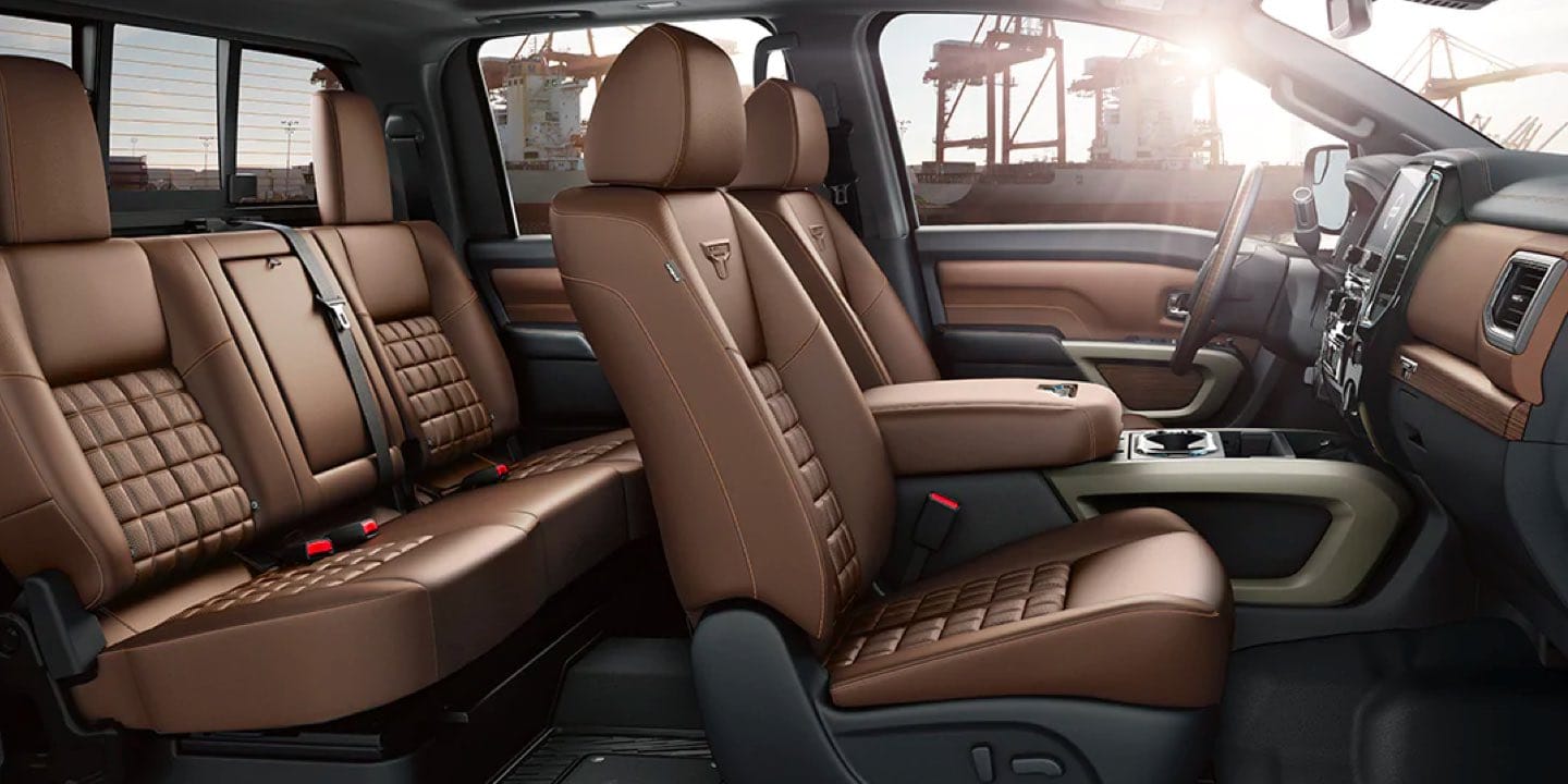 2021 Nissan Titan sideview Interior shot