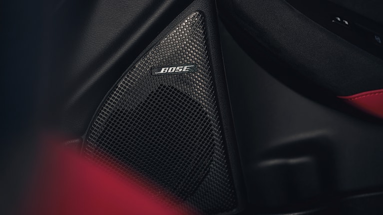 closeup of a Bose speaker