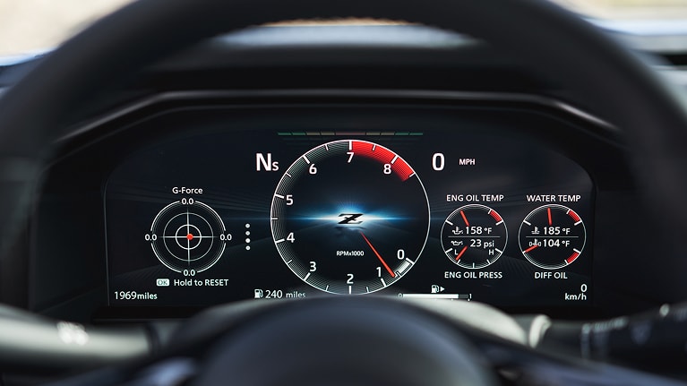 Nissan Z digital dashboard
