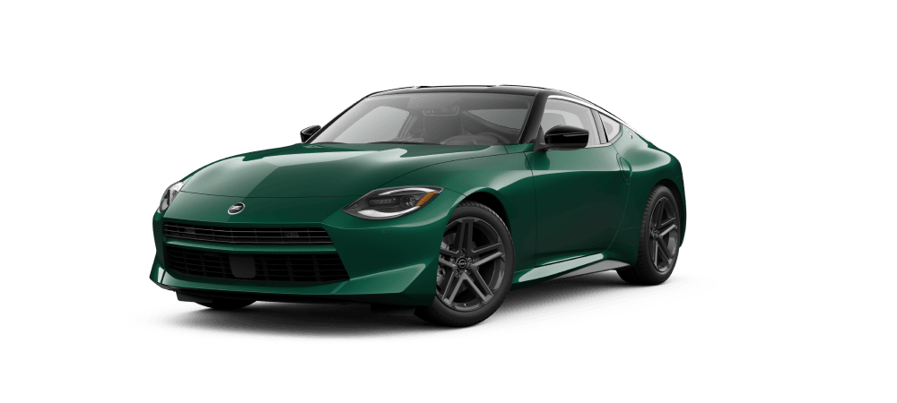 2027 Nissan Z in Super Black / Shinkai Green Pearl Metallic