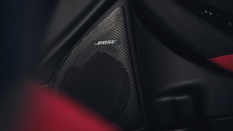 closeup of a Bose speaker