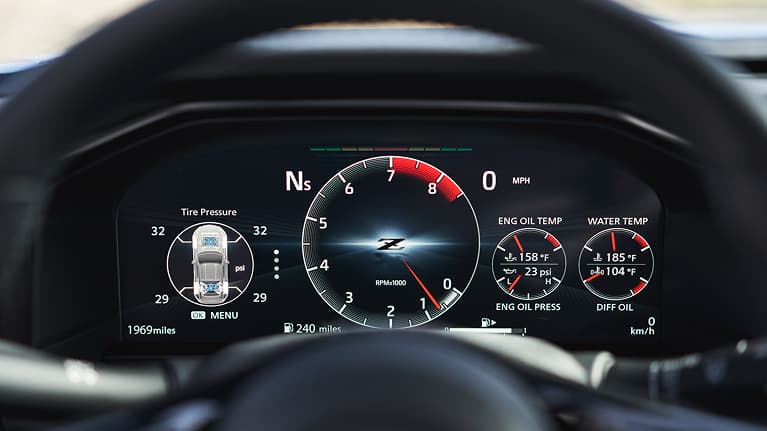 Nissan Z digital dashboard