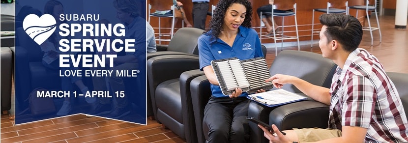 Spring Service Event. Special service savings through April 15.