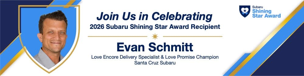 Evan Schmitt, Love Encore Delivery Specialist at Santa Cruz Subaru