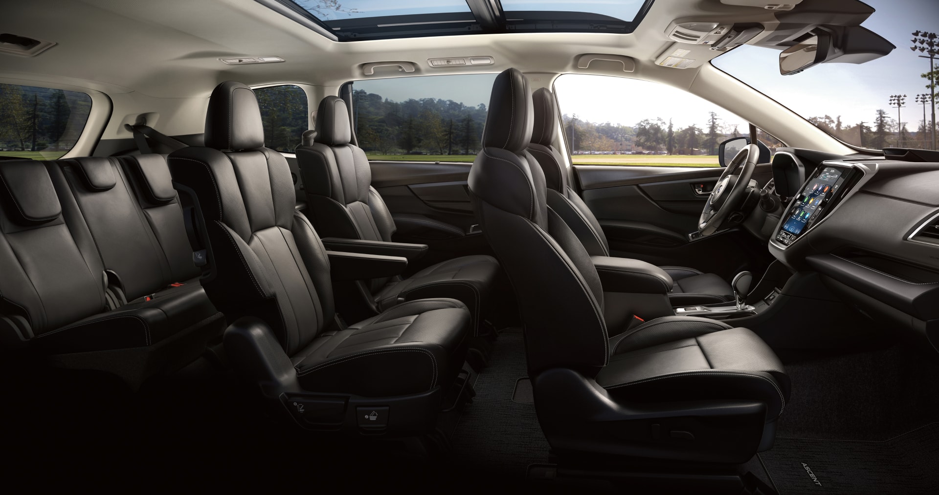 2026 Subaru Ascent Limited 7-Passenger Shown in Slate Black Leather