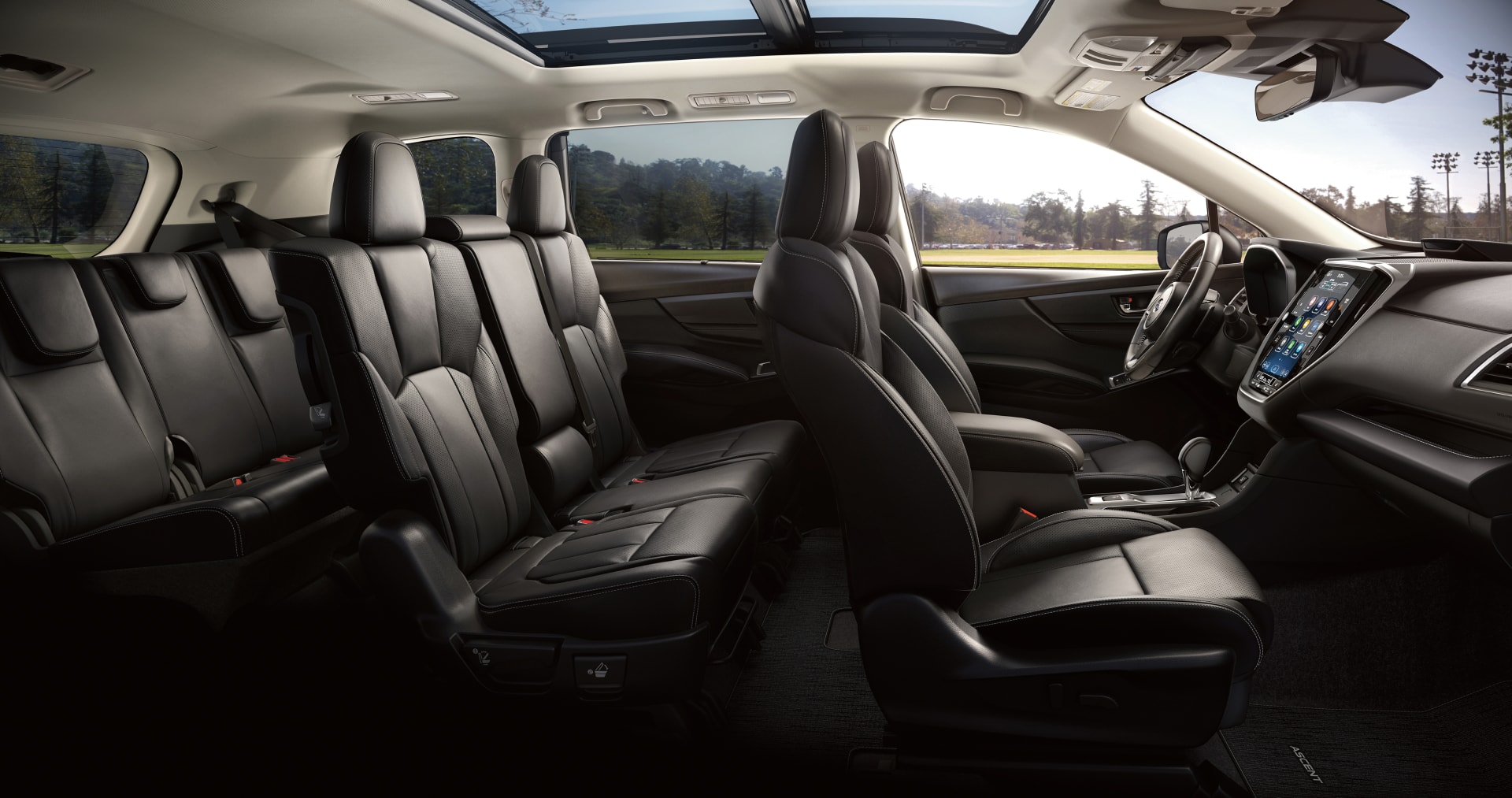 2026 Subaru Ascent Limited 8-Passenger Shown in Slate Black Leather