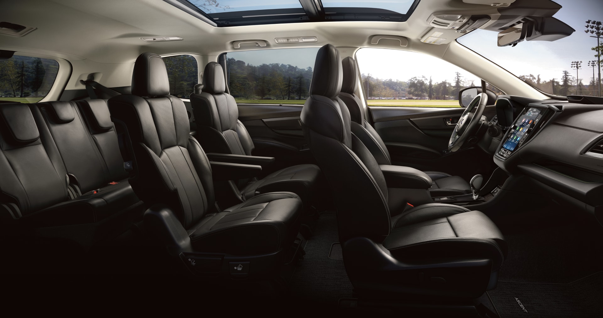 2026 Subaru Ascent Onyx Edition Touring 7-Passenger Shown in Slate Black Nappa Leather