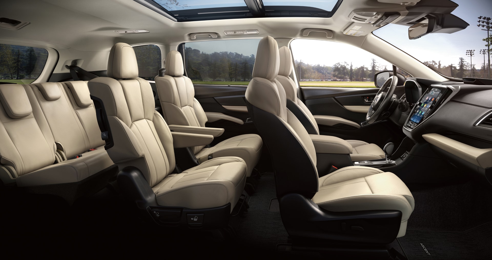 2026 Subaru Ascent Limited 7-Passenger Shown in Warm Ivory Leather