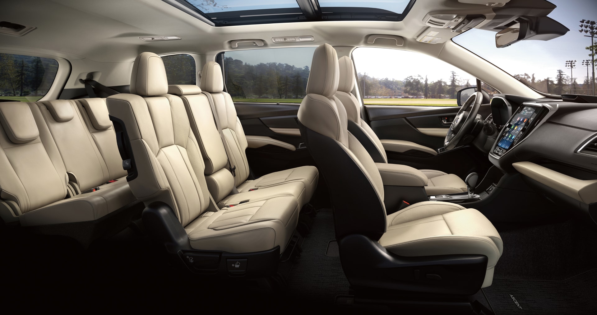 2026 Subaru Ascent Limited 8-Passenger Shown in Warm Ivory Leather