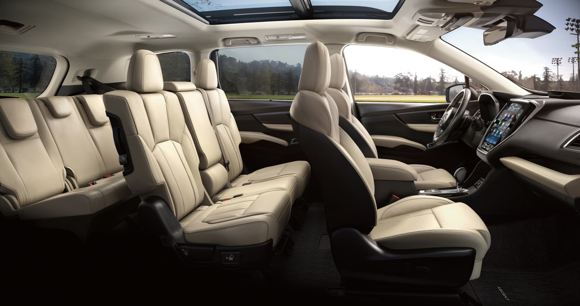 2027 Subaru Ascent Limited 8-Passenger Shown in Warm Ivory Leather