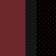 Black/Bordeaux Red Leather color swatch