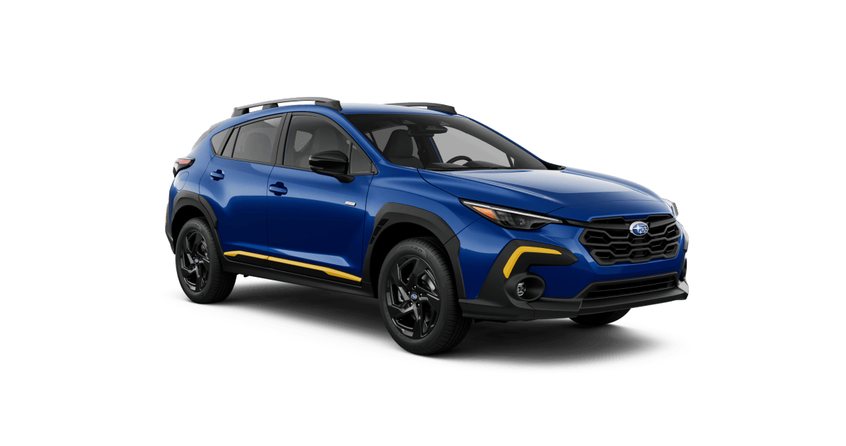 2026 Subaru Crosstrek Sport Shown in Sapphire Blue Pearl