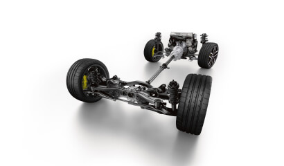 A cut-away view of the 2023 Crosstrek Hybrid.