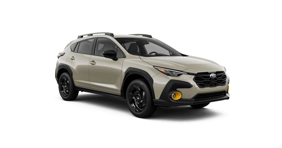 2027 Subaru Crosstrek Sport Hybrid Shown in Sand Dune Pearl