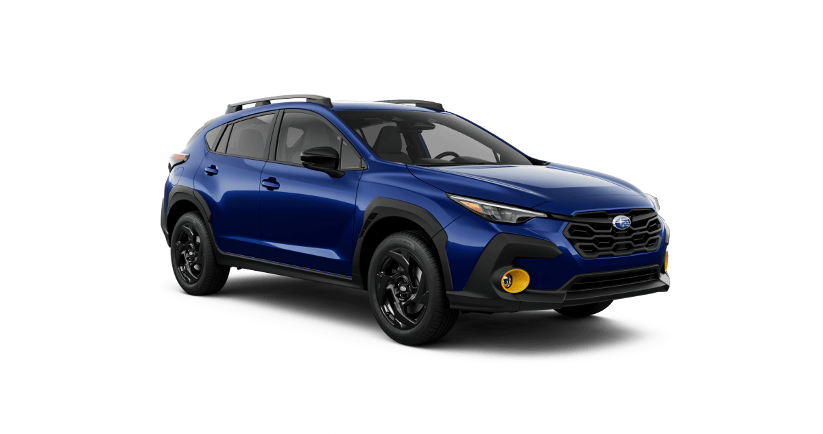 2027 Subaru Crosstrek Sport Hybrid Shown in Sapphire Blue Pearl