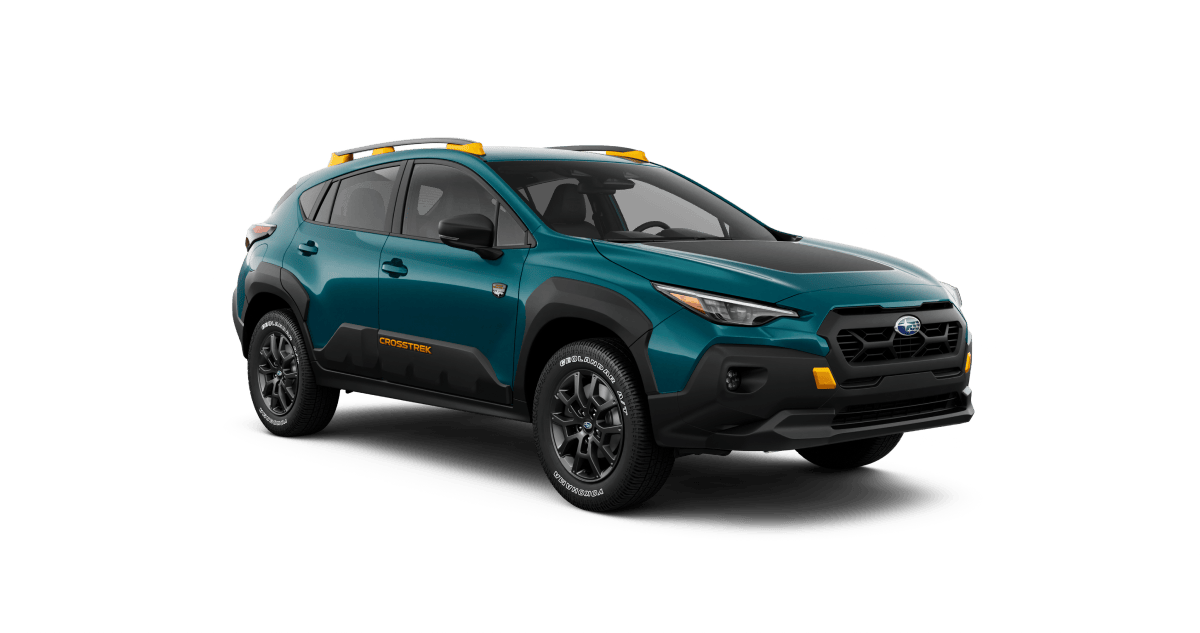 2027 Subaru Crosstrek Wilderness Shown in Tidepool Teal Pearl