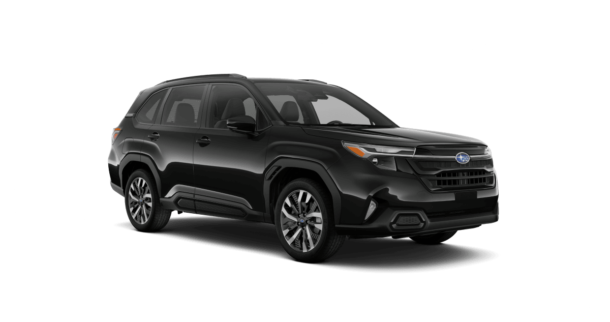 2026 Subaru Forester Touring Shown in Crystal Black Silica