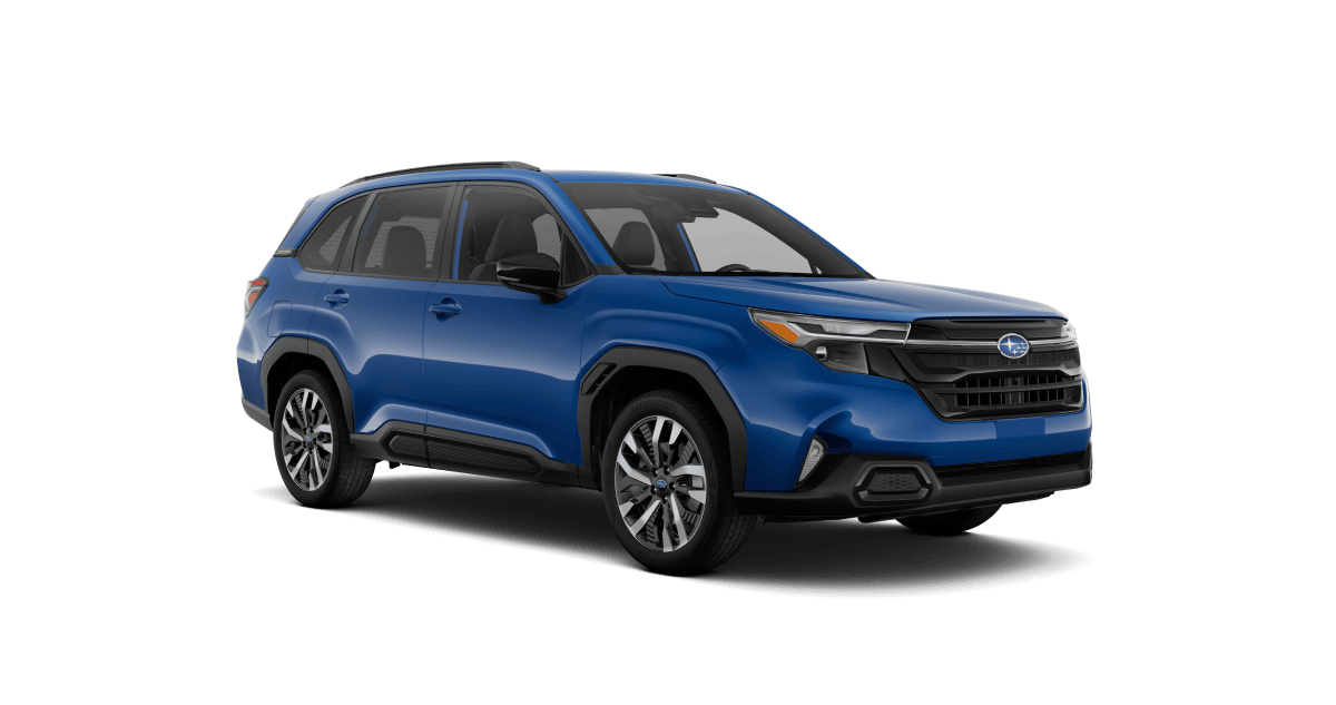 2026 Subaru Forester Touring Shown in Daybreak Blue Pearl