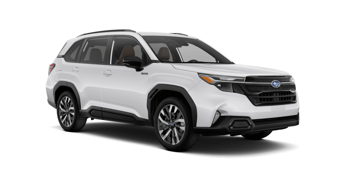 2026 Subaru Forester Hybrid Shown in Crystal White Pearl