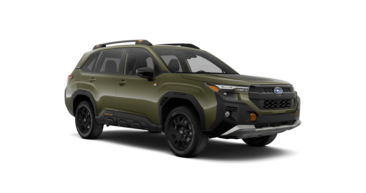 2026 Subaru Forester Wilderness Shown in Autumn Green Metallic
