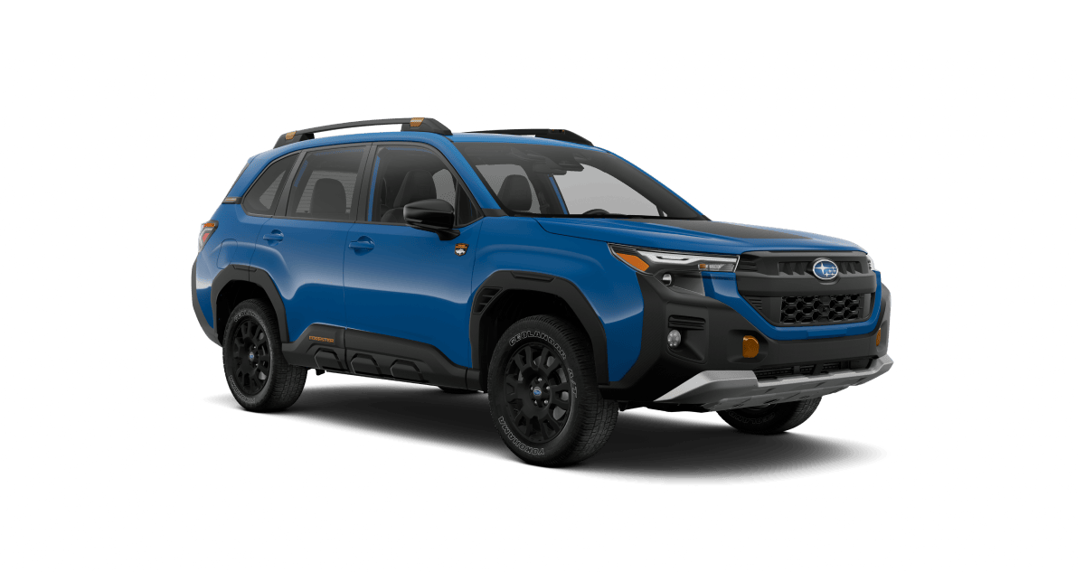 2026Subaru Forester Wilderness Shown in Geyser Blue