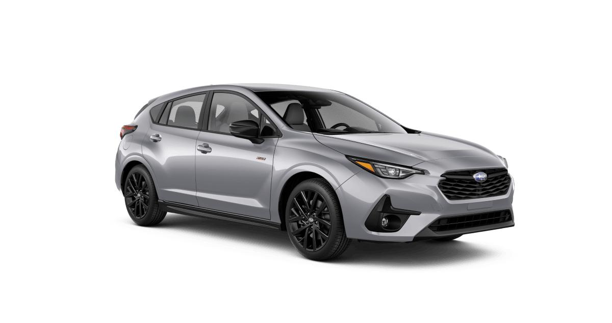 2026 Subaru Impreza RS Shown in Ice Silver Metallic