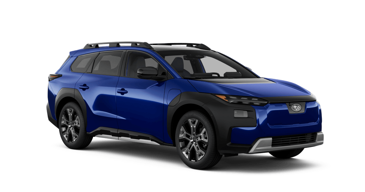 2026 Subaru Trailseeker Touring Leather Shown in Sapphire Blue Pearl