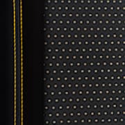 2026 Subaru WRX Series. Yellow Shown in Black Ultrasuede® Insert w/ Black Bolsters & Yellow Stitching